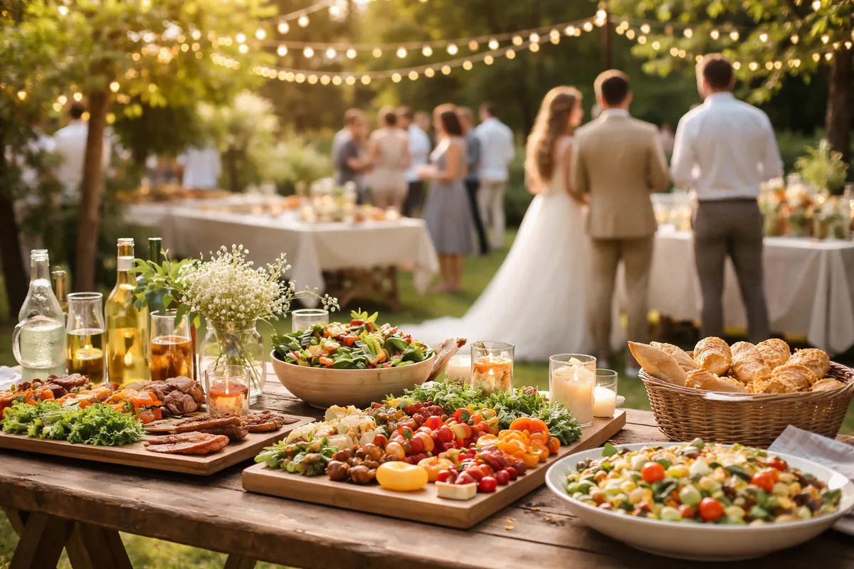 Idées de repas de mariage pas cher et convivial