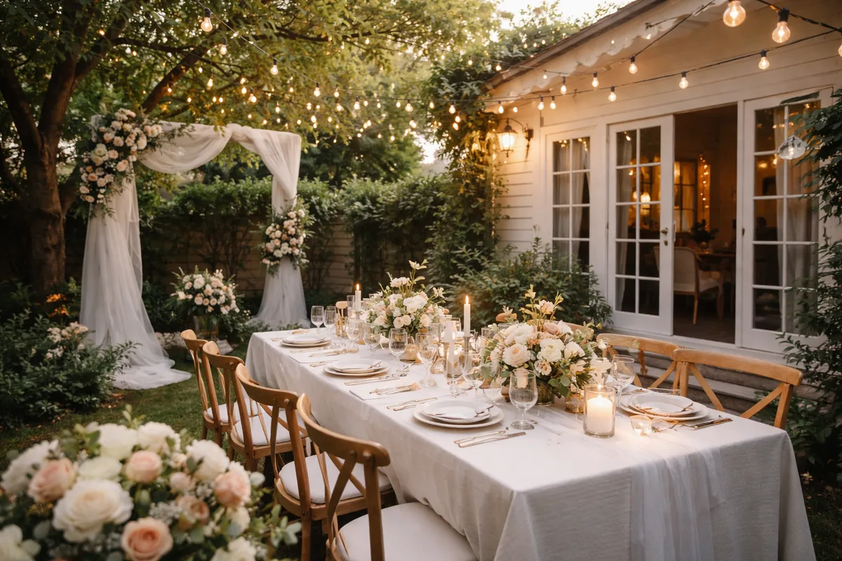 Idées originales pour un mariage en petit comité à la maison