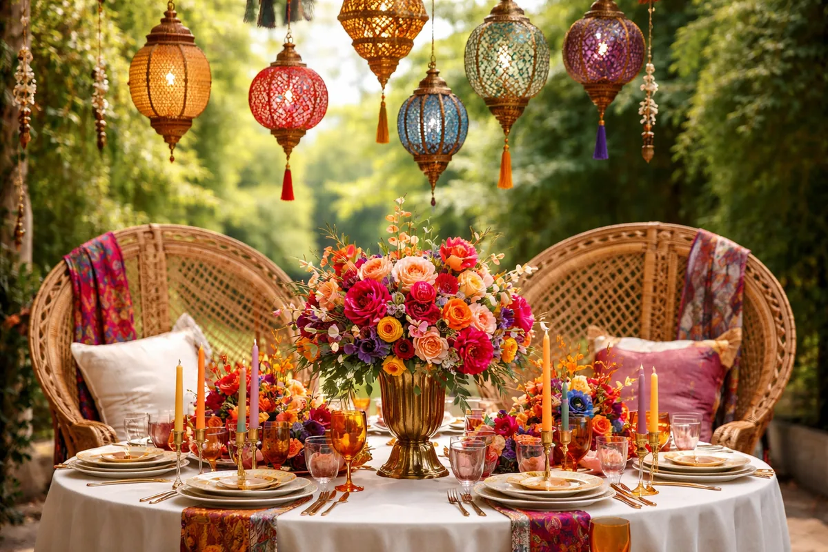 Quelles couleurs choisir pour un mariage ethnique réussi