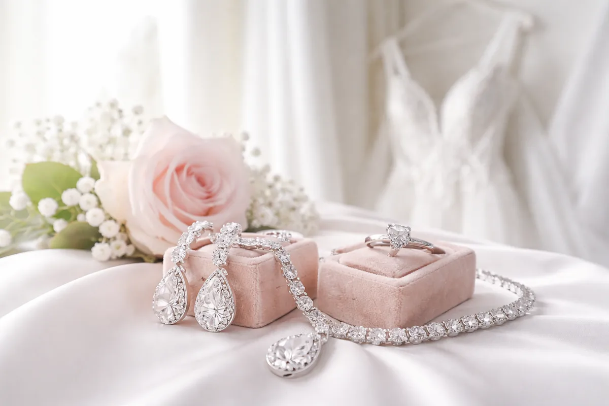 Comment choisir des bijoux de mariage en fonction de sa robe